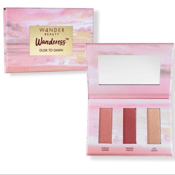 NEW Wander Beauty Blush and Highlighter Palette | Dusk to Dawn - Picture 1 of 1